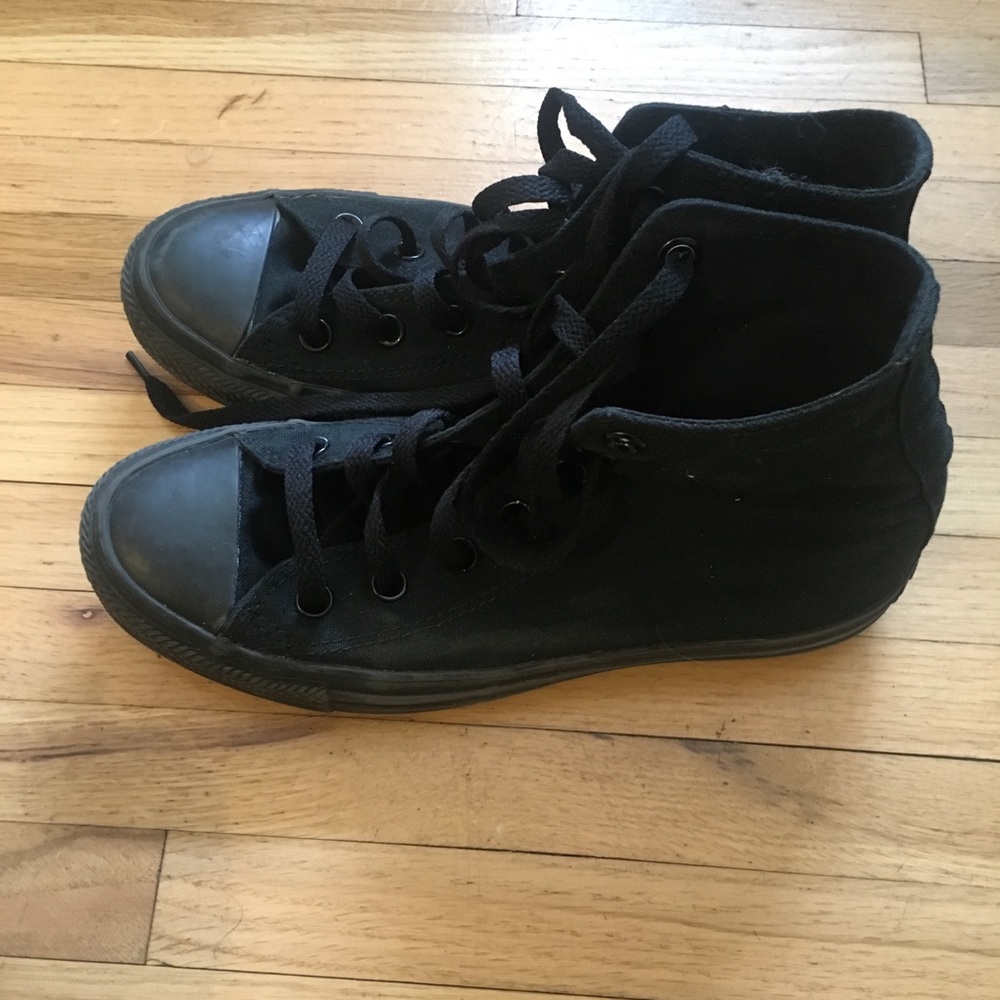 All Black Converse
